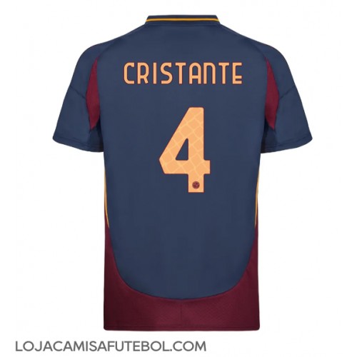 Camisa de Futebol AS Roma Bryan Cristante #4 Equipamento Alternativo 2024-25 Manga Curta